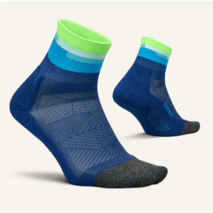 Tất chạy bộ Feetures Elite Ultra Light Quarter - Xanh (Surfboard Blue)