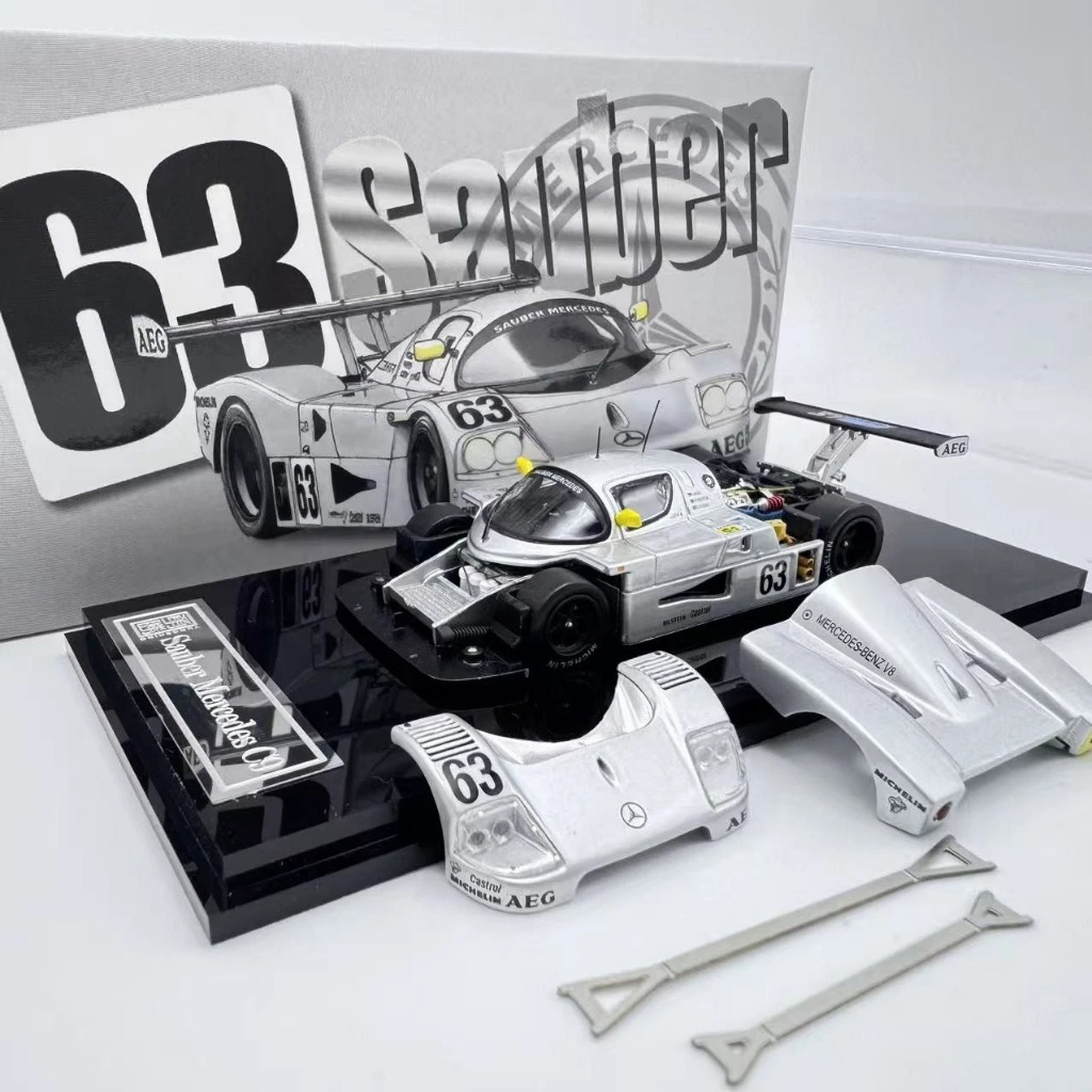 Mô hình xe Mercedes Zauber C9 1989ru man No.991 hpi-racing LeMans Winner tỉ lệ 1:64 YS model OT64411