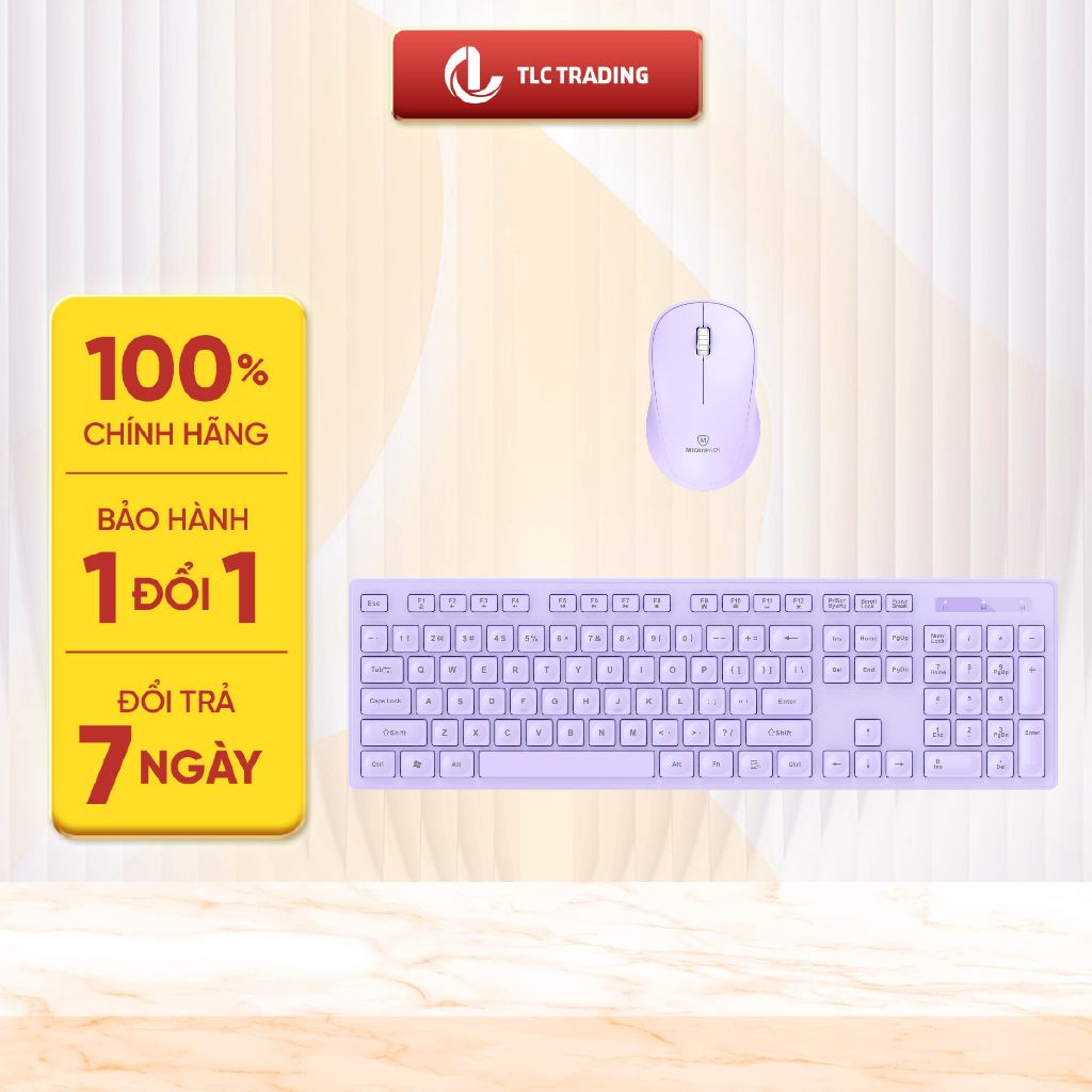 Bộ bàn phím chuột không dây MicroPack iFREE LITE 2 KM-237W - Hàng Chính Hãng