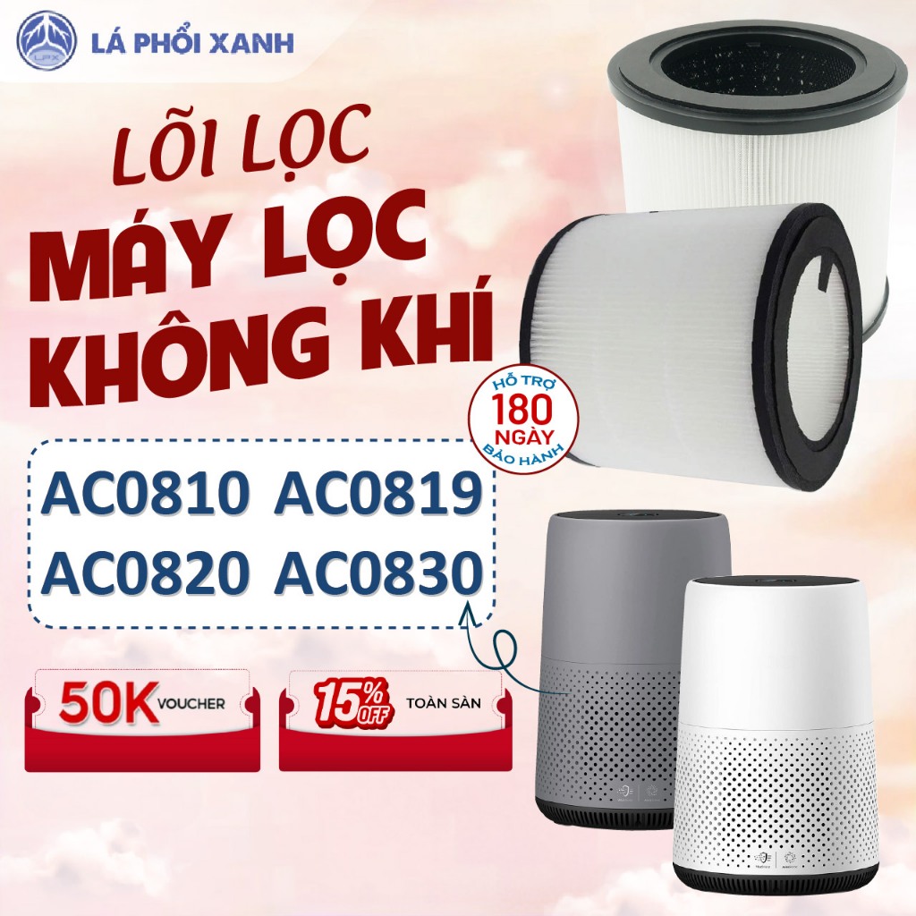 Lõi lọc LAPHOIXANH thay cho máy lọc AC0820 | AC0819 | AC0830 | AC0810 - Bộ lọc không khí FY0194