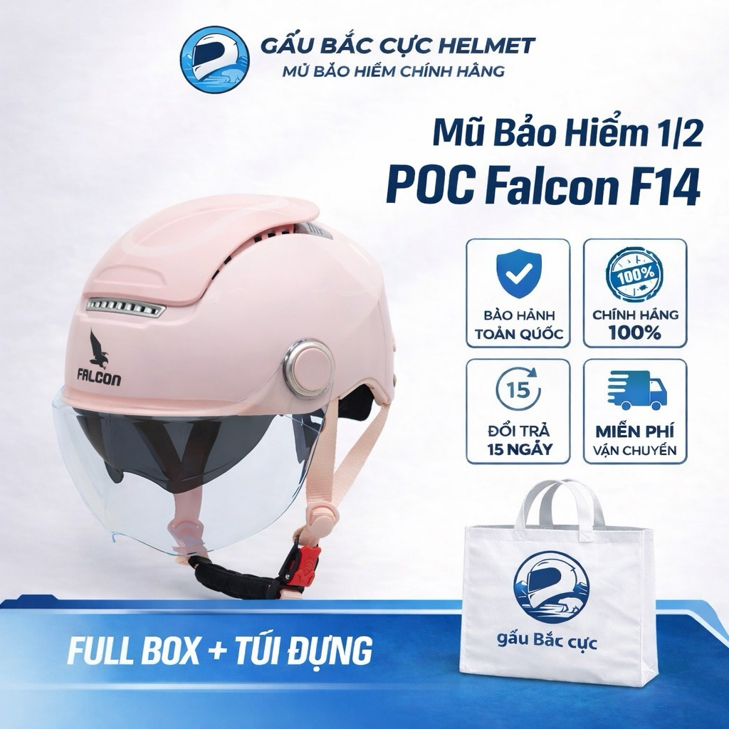 🪖 Mũ bảo hiểm Falcon F14 Bee
