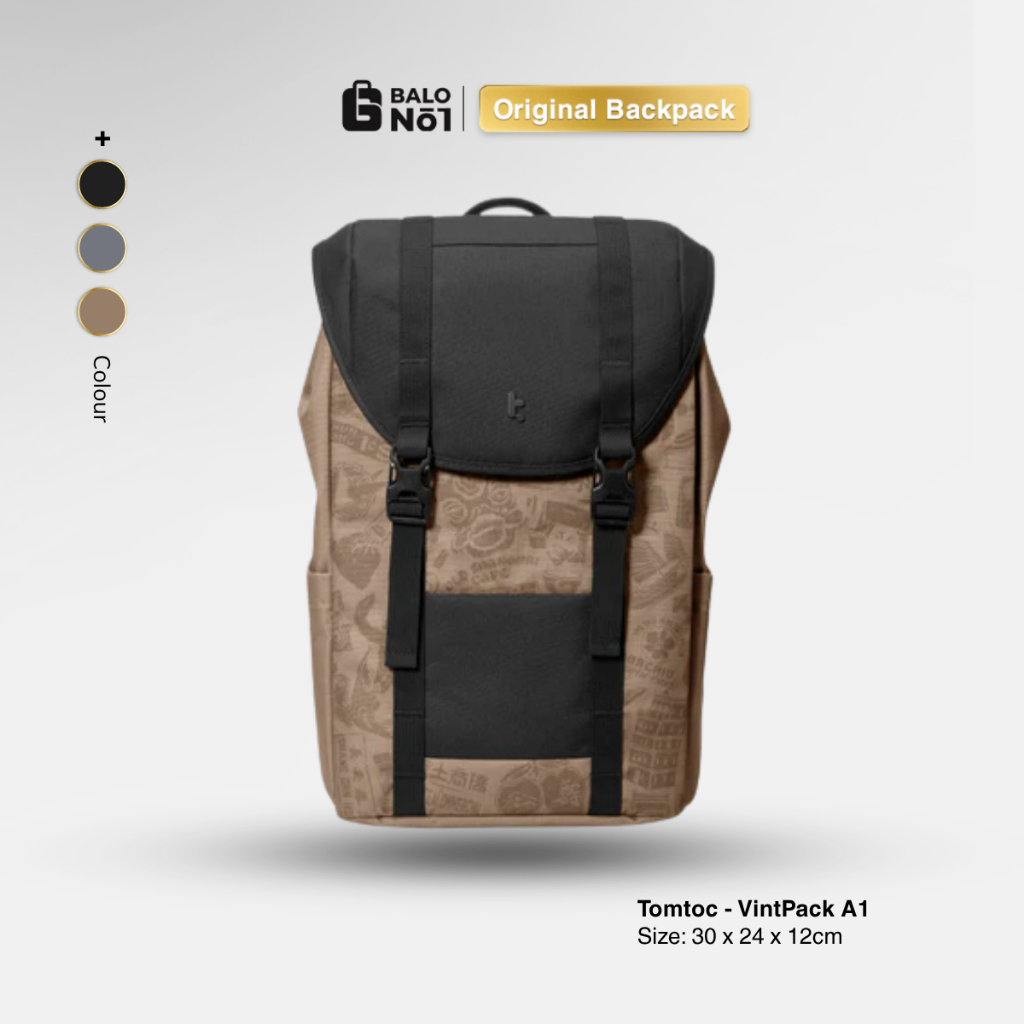 [TOMTOC] Balo Tomtoc Limited Edition VintPack Dung Tích 22L Đựng Laptop/ Macbook 15/16-inch – TA1M1