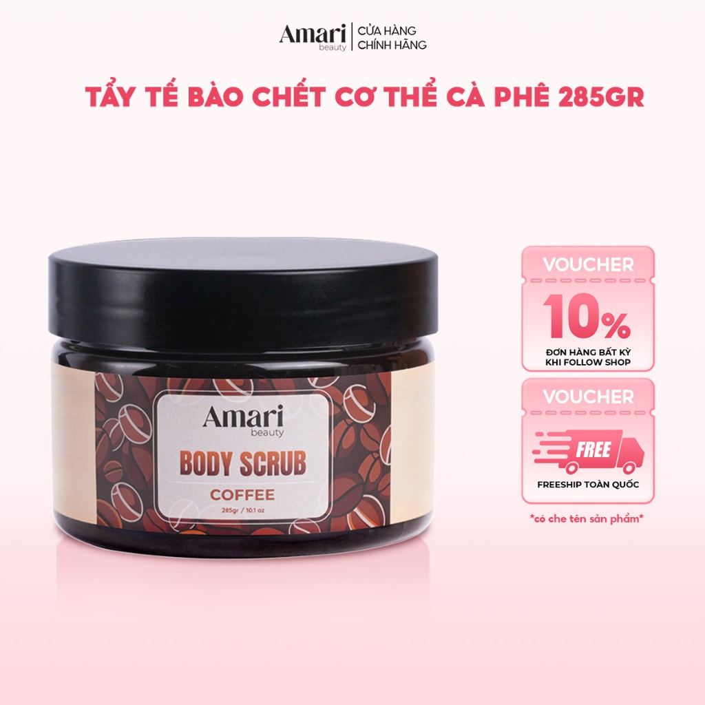 Tẩy Tế Bào Chết Cơ Thể Amari Beauty Giúp Làm Sạch Da, Sáng Da & Mềm Mại - 285gr