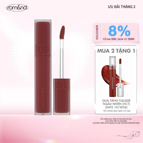 [Rom&nd] Son kem siêu lì, cho đôi môi mịn mượt Hàn Quốc Romand Blur Fudge Tint 5g