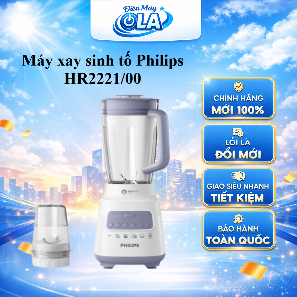 HR2221/00 - Máy xay sinh tố Philips HR2221/00 - GIAO TOÀN QUỐC