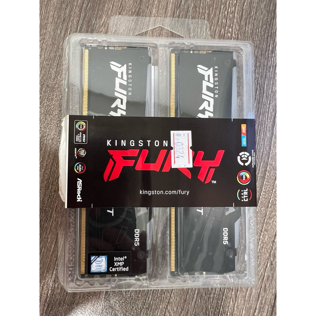 Ram PC Kingston Fury Beast RGB 64GB 5600MHz DDR5 (2x32GB)