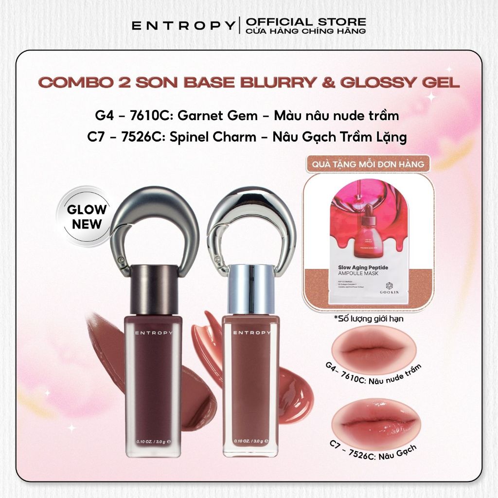 COMBO 2 Cool Neutral 7610C- Garnet Gem & 7526C- Spinel Charm Entropy Son Charm Tint 3.0g x2