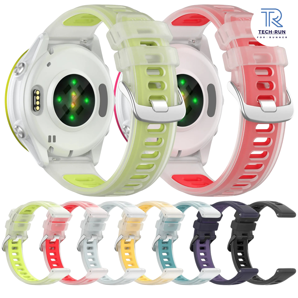 Dây Silicon Quick Release Size 20mm 22mm Trong Suốt Thay Thế Cho Samsung / Huawei / Amazfit / Garmin
