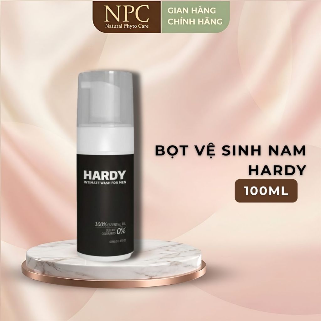 Bọt Vệ Sinh Nam JUICY Hardy Intimate Wash For Men làm sạch nhẹ nhàng chai 100ml - NPC PHAR