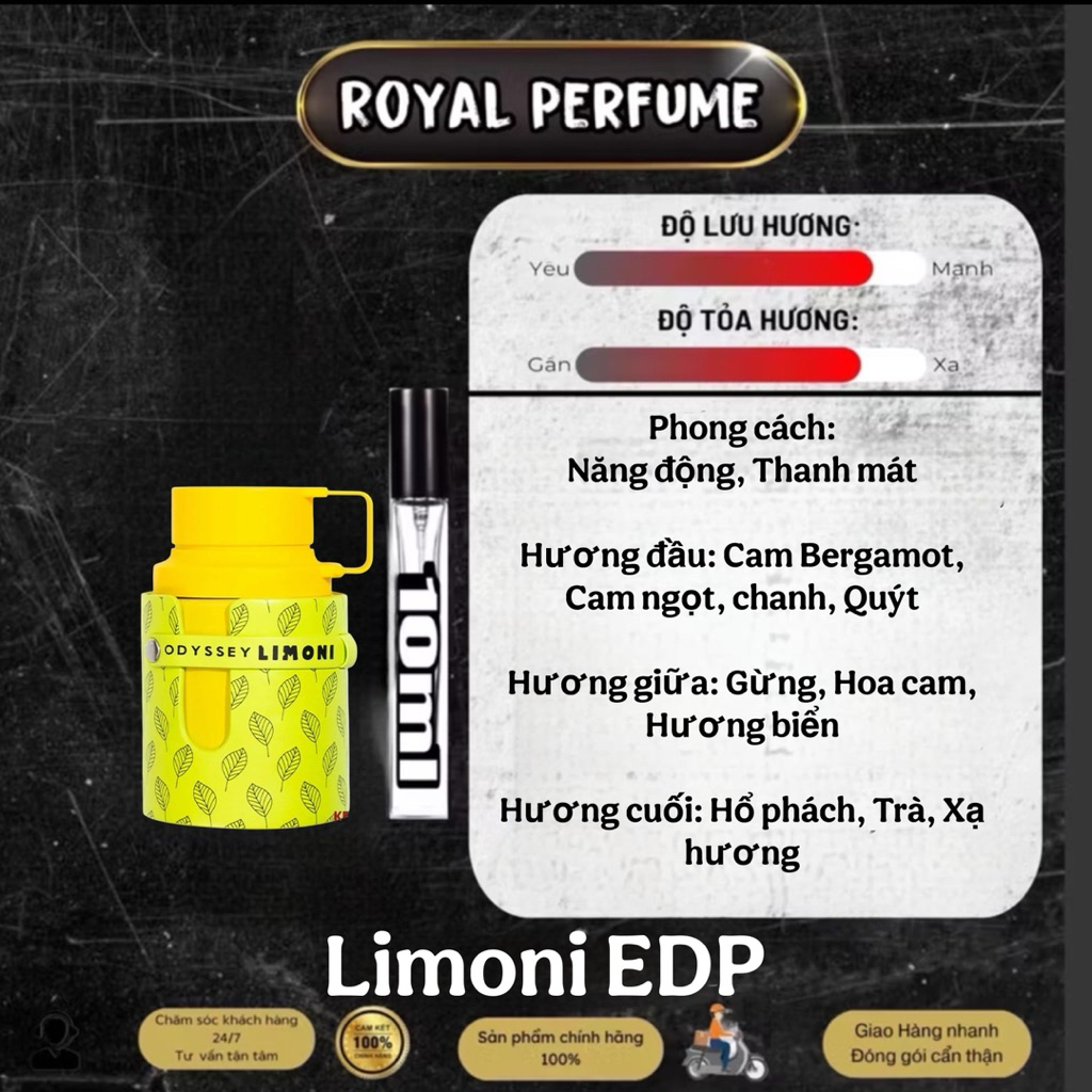 10ml - Odyssey Limoni - EDP | Royal Perfume