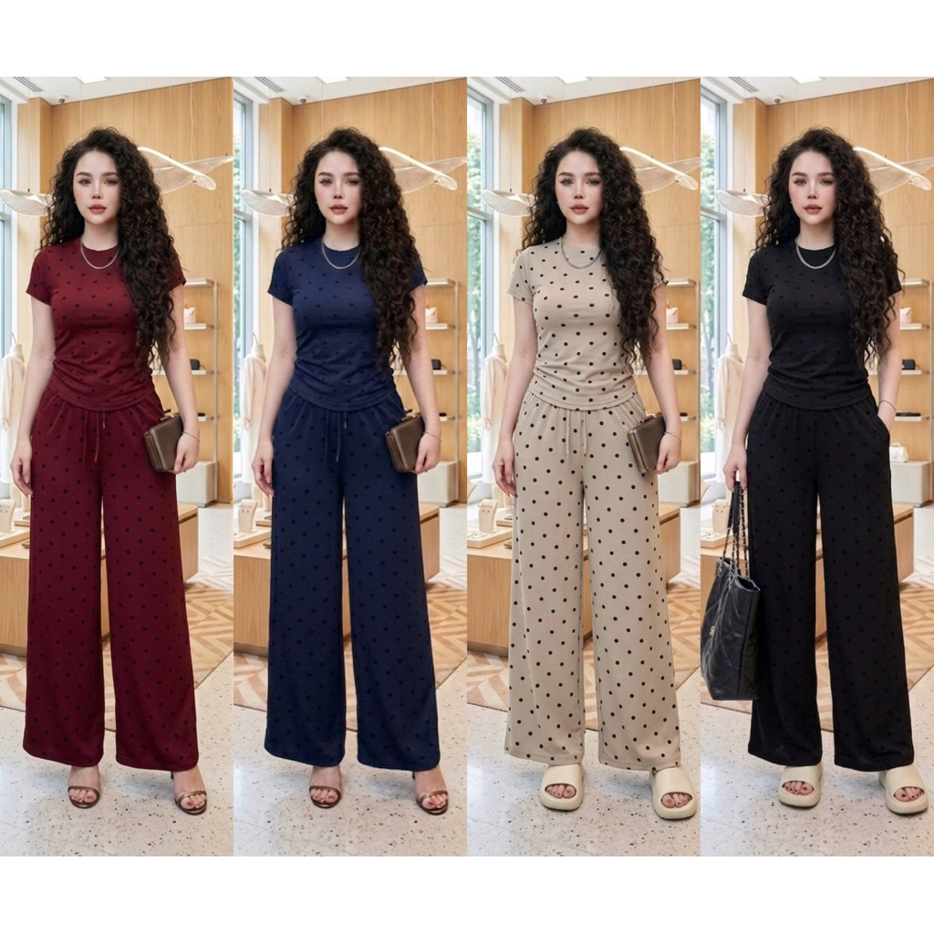 set đò xinh Bigsize, SET TĂM LẠNH FỎM QUẦN ỐNG SUÔNG HỌA TIẾT TIM  NHÍ TÔN DÁNG 40-85KG | BigBuy360 - bigbuy360.vn