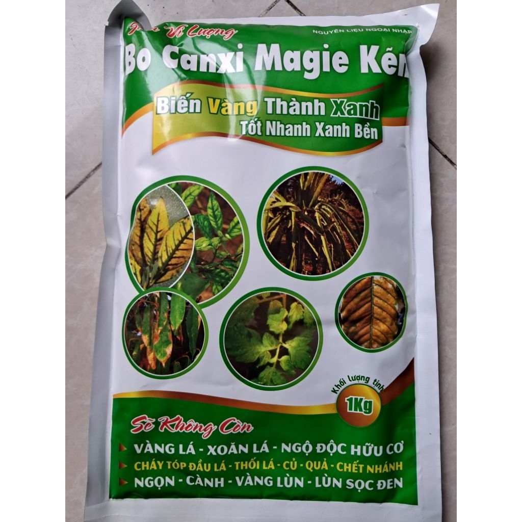 Siêu Vi Lượng Bo Canxi Magie Kẽm nguyên liệu nhập khẩu gói 1kg NongNghiepVietNhat