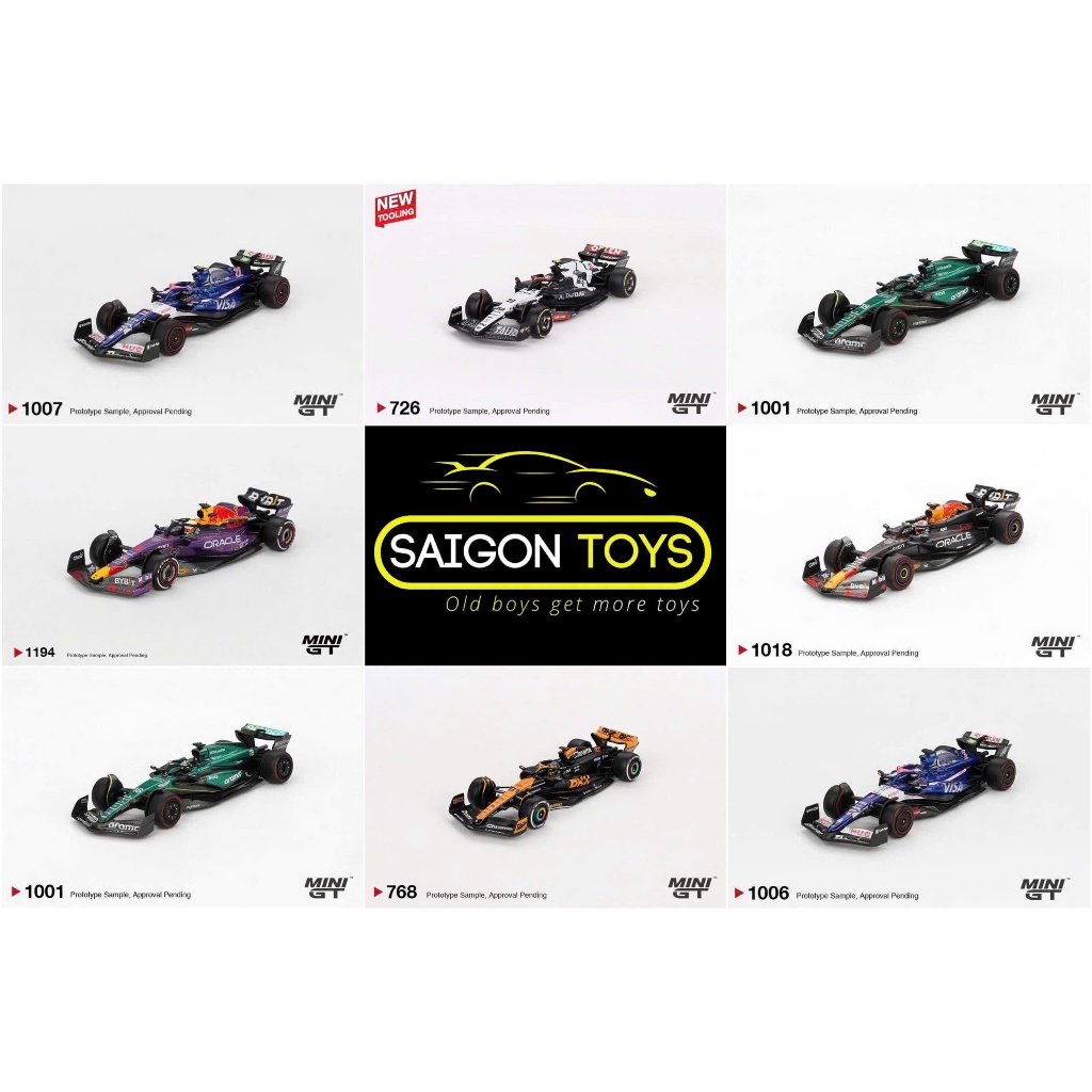 Saigontoys - Mini GT Xe đua Công thức 1 (F1) các loại Oracle Red Bull Racing - Xe mô hình tỷ lệ 1:64