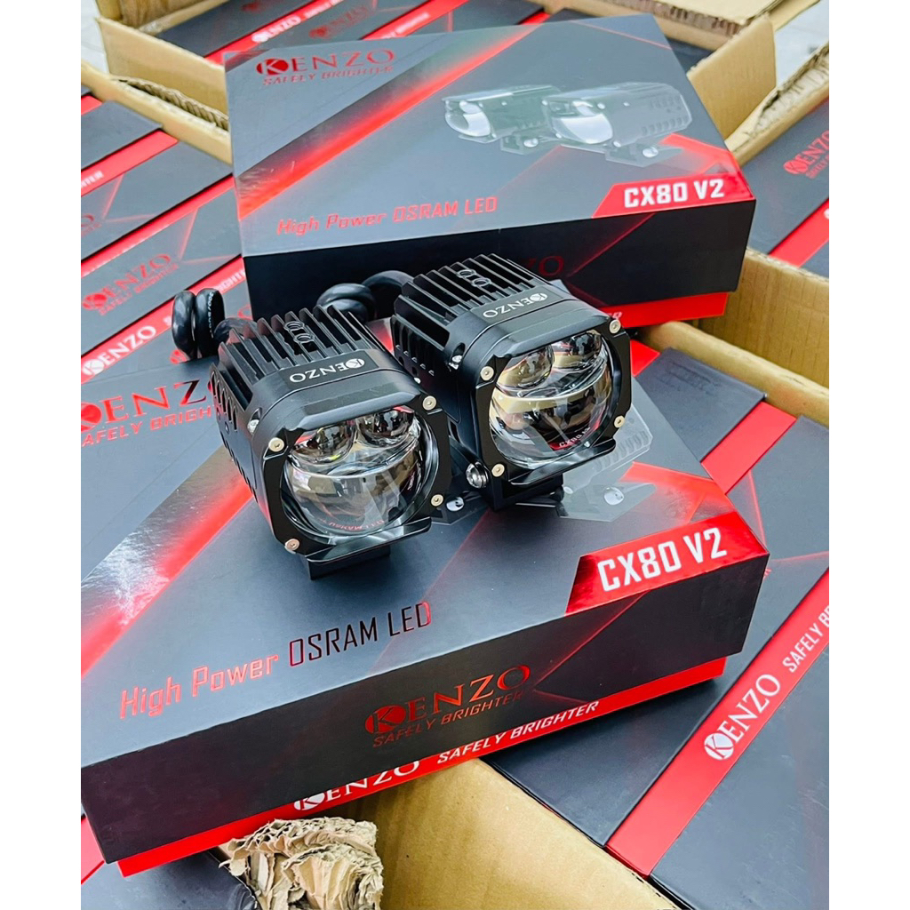 Đèn Trợ Sáng Kenzo CX80 V3 new 2026 Bản Mới 70W