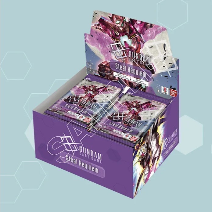 Hộp Thẻ Bài Gundam - GD03 Booster Pack Steel Requiem - English Ver - TCG Gundam - THẺ BÀI GUNDAM CHÍ