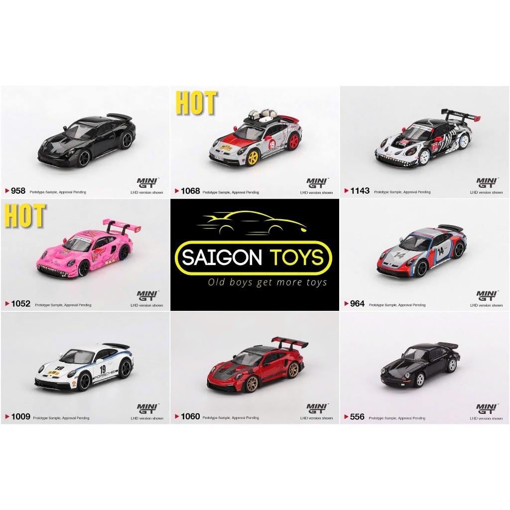 Saigontoys - Xe mô hình MiniGT Porsche các loại - Xe mô hình tỷ lệ 1:64 hãng Mini GT