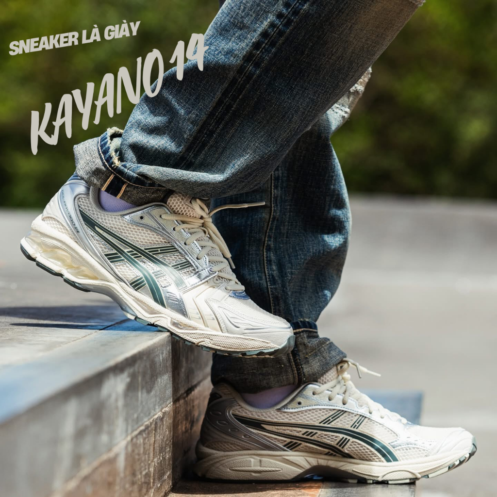 Giày Sneaker Cổ Thấp Kayano 14 Cream Green
