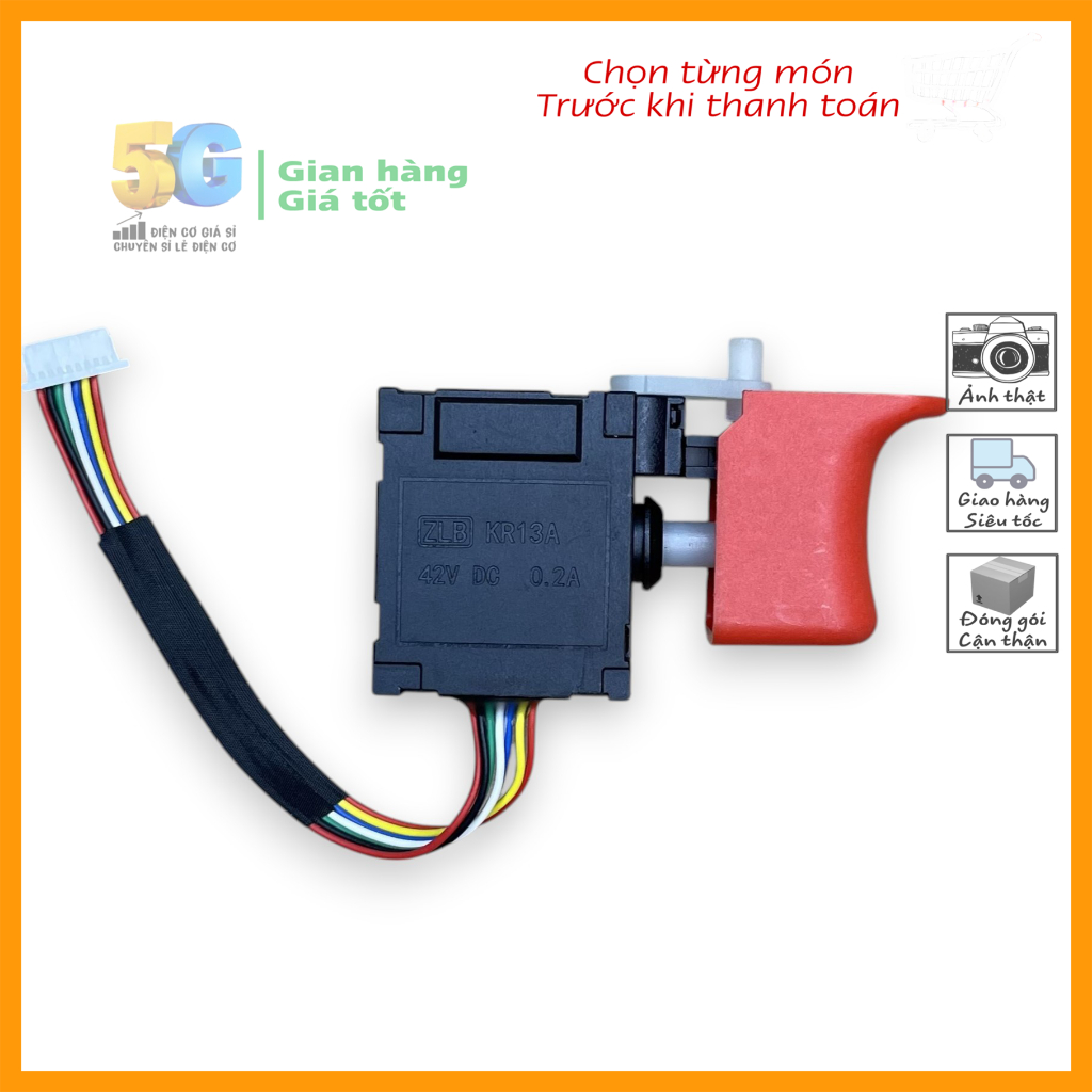 Công Tắc Chính Hãng Dekton M21 - IW550PRO, Hoặc IW590PLUS, 9 rắc, 7 dây (Đen hoặc Đỏ Tùy Lô Hàng)