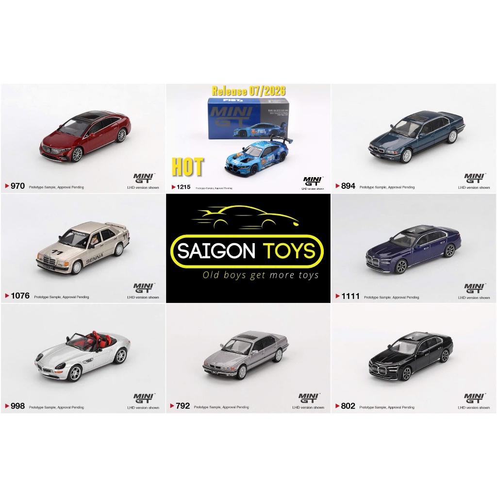Saigontoys - MiniGT Mercedes, BMW các loại - Xe mô hình cao cấp tỷ lệ 1:64 hãng Mini GT