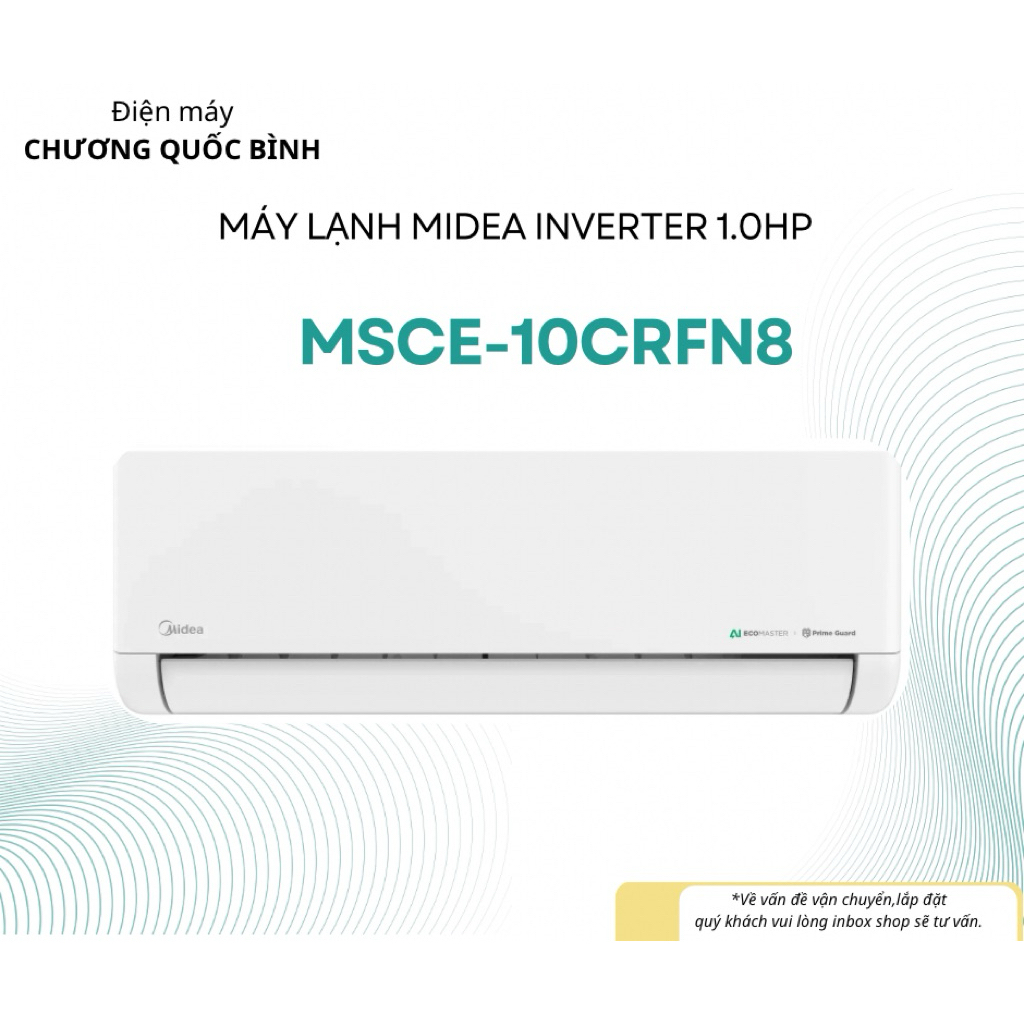 Máy lạnh  điều hòa 1 chiều Midea Inverter 1hp MSCE-10CRFN8