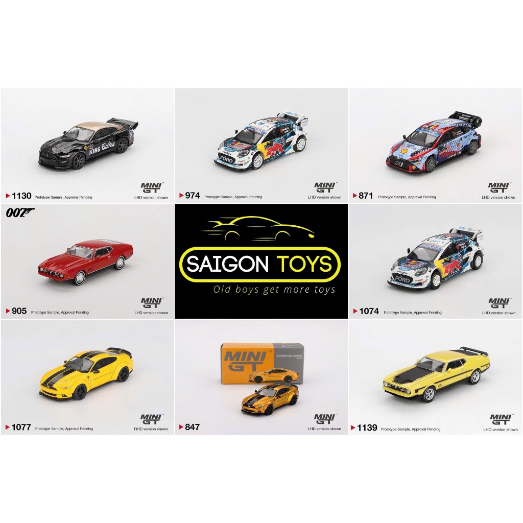 Saigontoys - MiniGT Ford GT, Mustang, Shelby; Huyndai các loại - Xe mô hình cao cấp tỷ lệ 1:64 hãng 