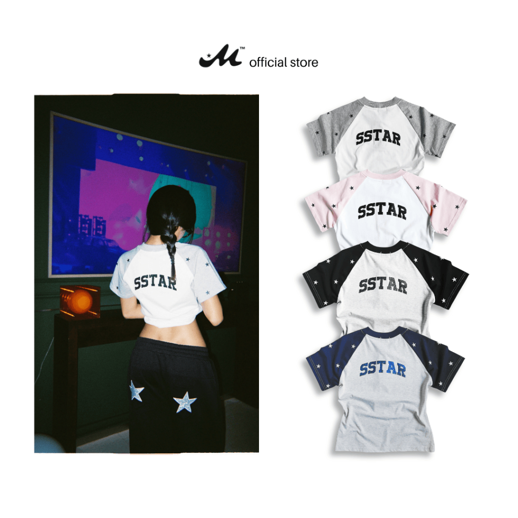 [MỞ BÁN] Áo Baby Tee Local Brand MUZIK CLOTHING | RAGLAN SSTAR – Form Ôm, 100% Cotton 2 Chiều, 250gs