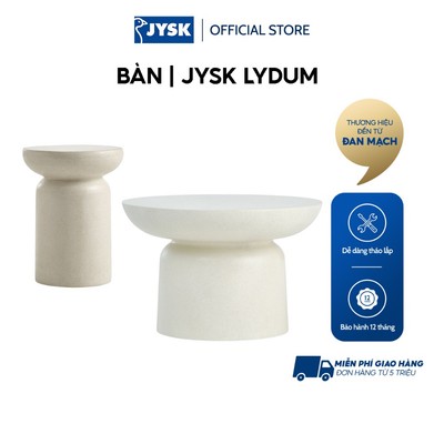 Bàn | JYSK LYDUM | đá nhân tạo | xám/be | nhiều kích thước