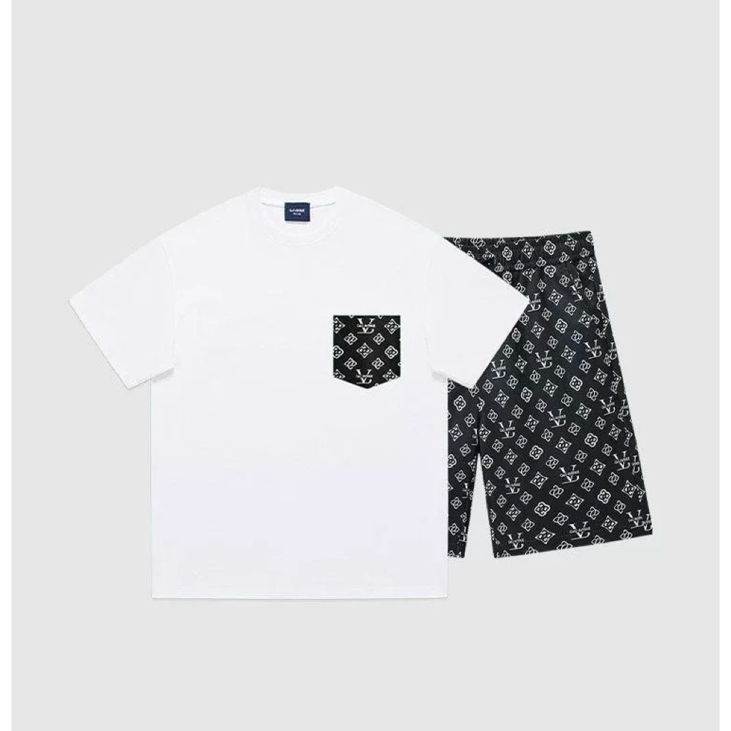 [Set Đồ Nam] H2 Studio Cao Cấp – Áo Thun + Quần Short Form Rộng, Style Âu Mỹ 2026