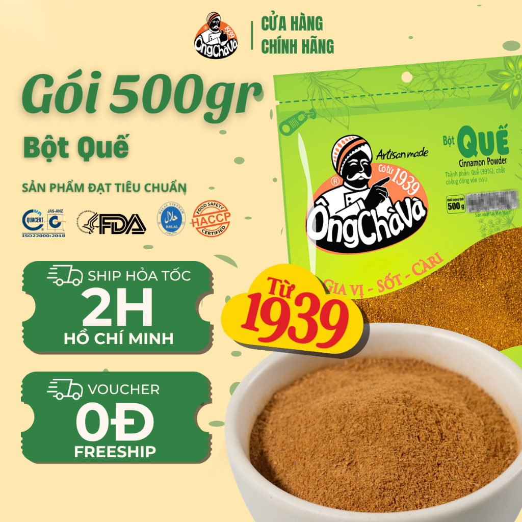 Bột Quế Ông Chà Và 500g (Cinamon Powder)