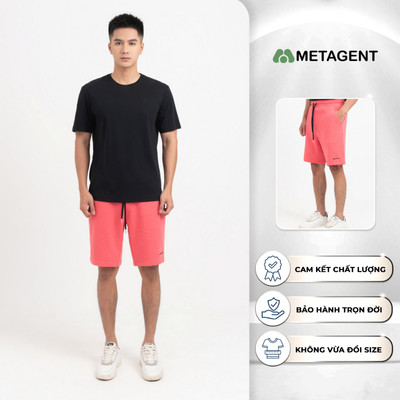 Quần short color cạp chun nam Metagent MS 20E3856