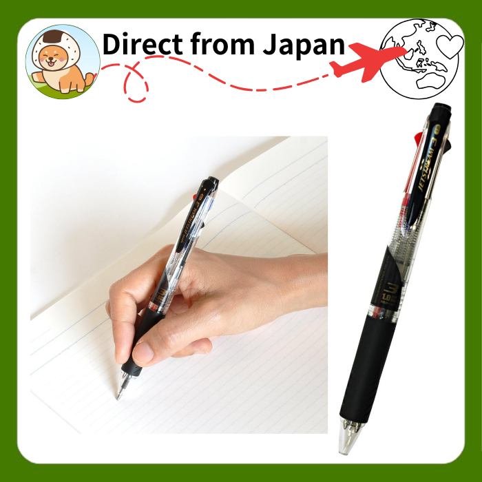 uni Jetstream 3-Color Ballpoint Pen 1.0mm SXE340010 – Transparent [Direct from Japan]