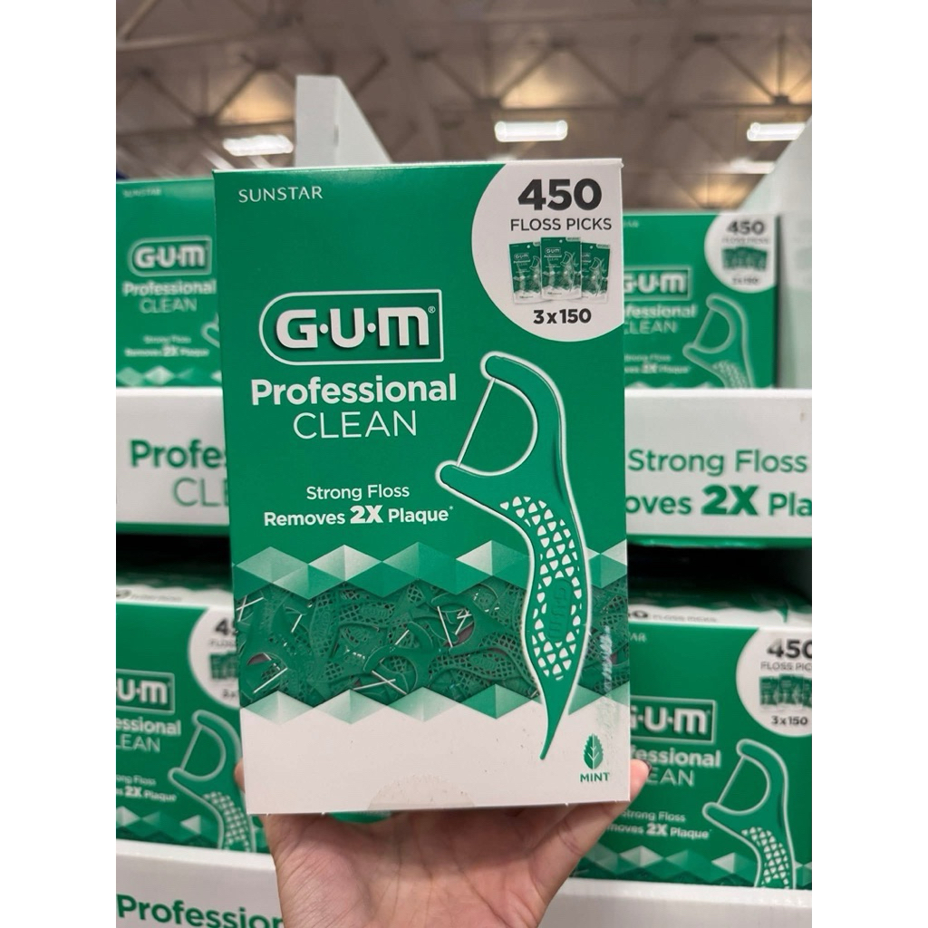 (NĐ Mỹ) Tăm chỉ nha khoa  , Gum ,Oral-B Glide Floss Picks Scope Outlast gói  300 , 150 cây hương bạc