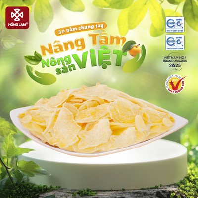 Mứt gừng Hồng Lam. Dạng túi và hộp. Có vị ngọt, cay dịu của gừng