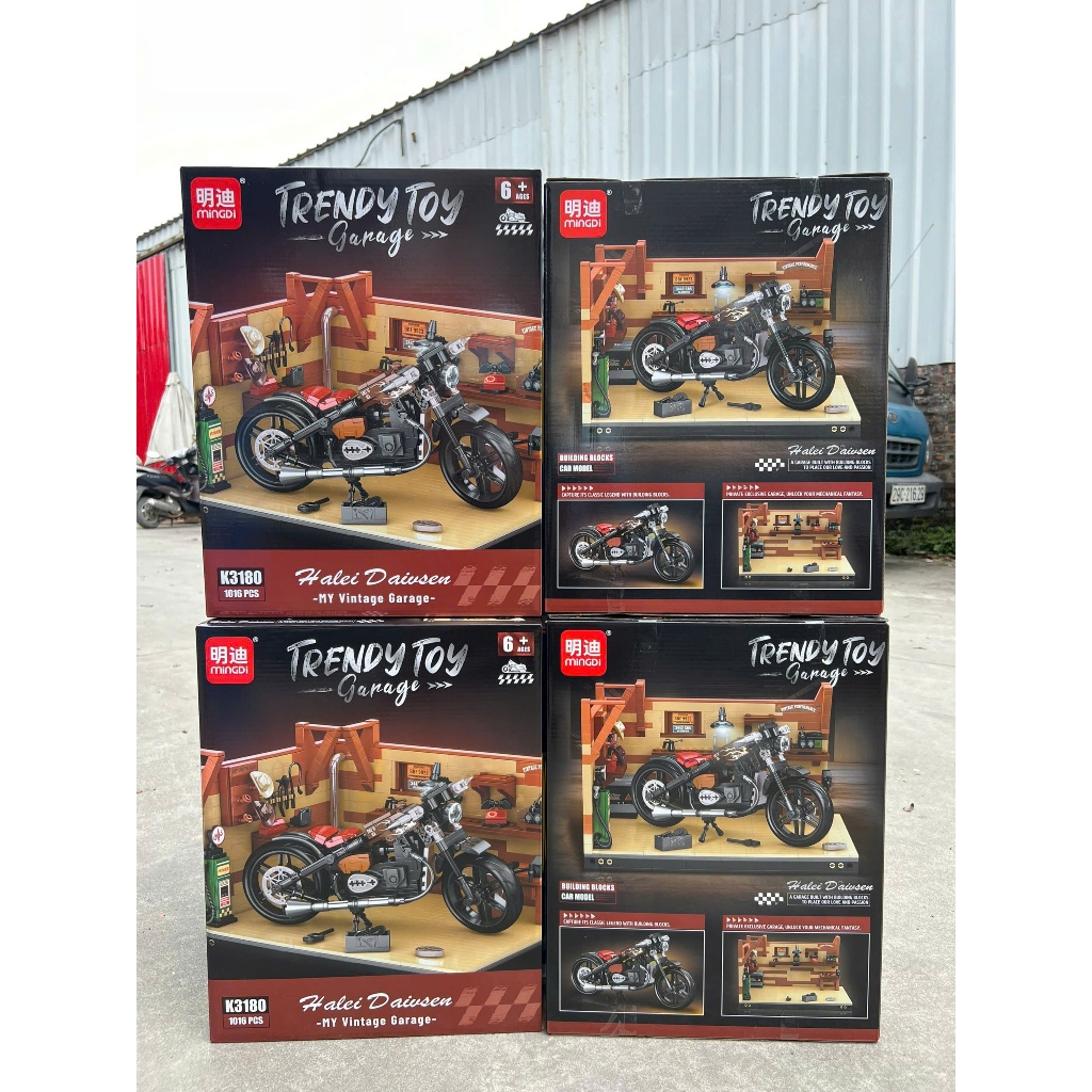 Lego mô hình gara vintage siêu xe