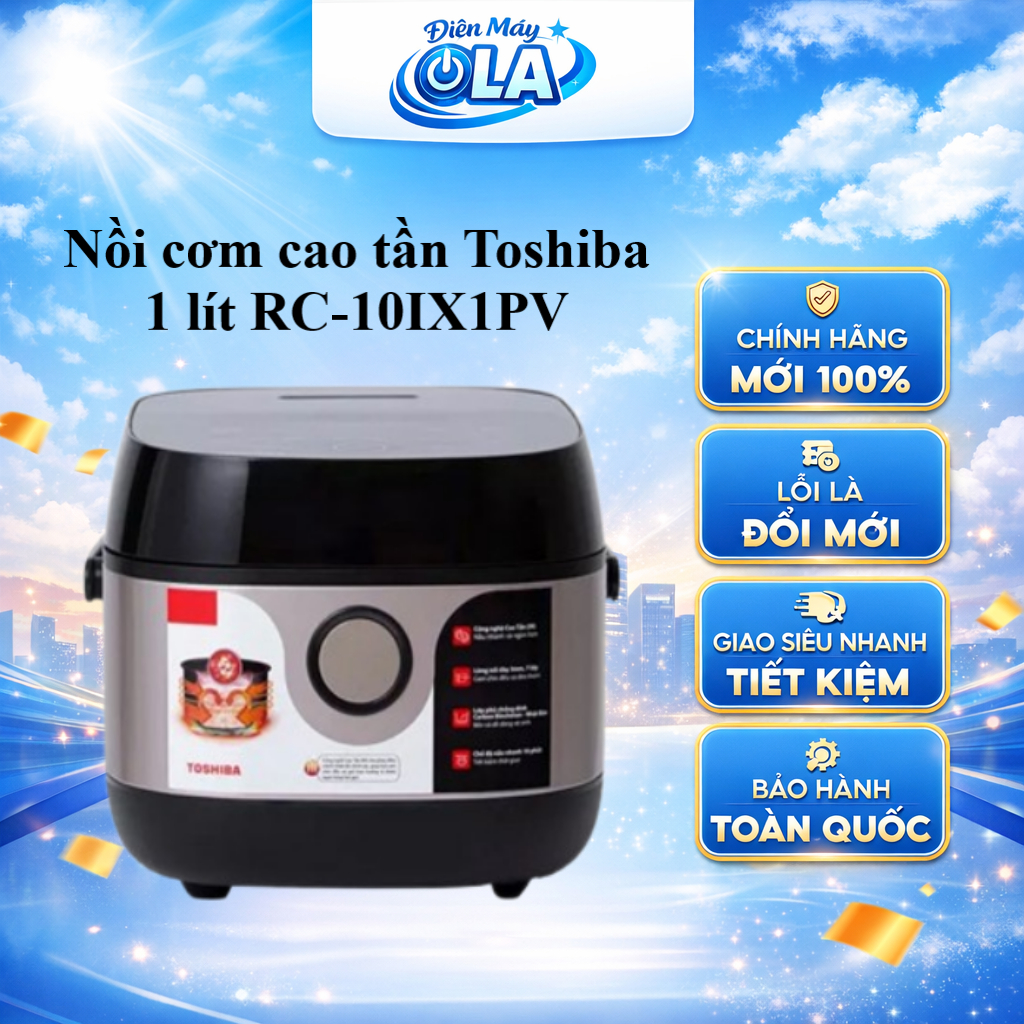 RC-10IX1PV - Nồi cơm cao tần Toshiba 1 lít RC-10IX1PV - GIAO TOÀN QUỐC