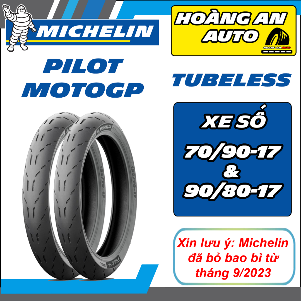 (70/90-17& 90/80-17 - PILOT MOTOGP) Vỏ lốp xe Michelin Pilot Motogp cho Exciter 135 5 số