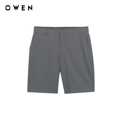 Owen - Quần short J-Form SV257126 màu Xám đậm chất liệu Smart polyester