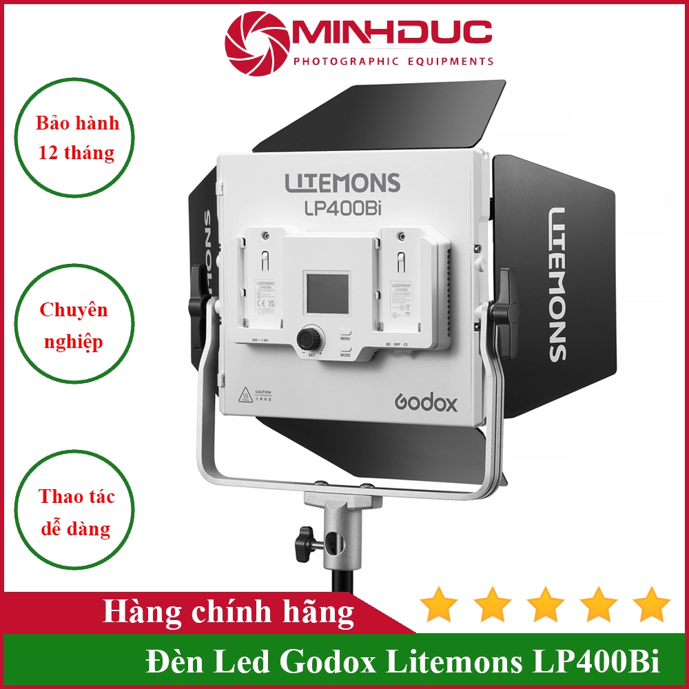 Đèn Led Godox Litemons LP400Bi Bi-color Hàng chính hãng