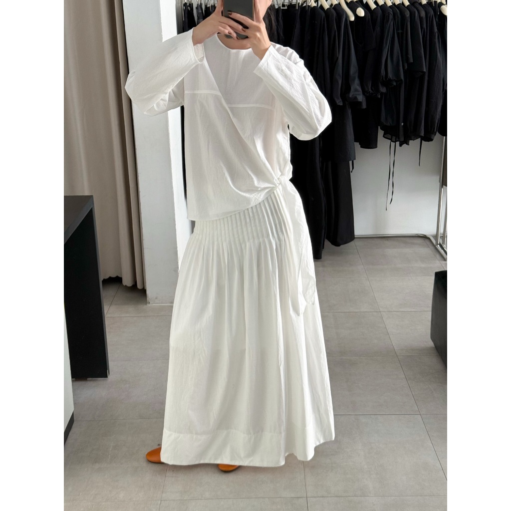 Chân váy dài xếp ly nhỏ linen thô hàn, linen thô hàn |𝐒𝐎𝐌𝐒| 𝐒𝐨𝐫 𝐒𝐤𝐢𝐫𝐭 | BigBuy360 - bigbuy360.vn