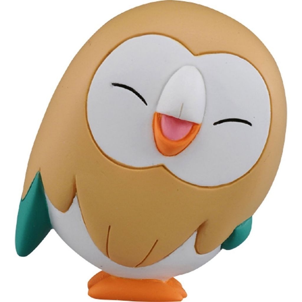 [ĐỌC KĨ MÔ TẢ] Mô Hình Pokemon Mokurou - Rowlet - Nikkori Ver - Moncolle - Takara Tomy
