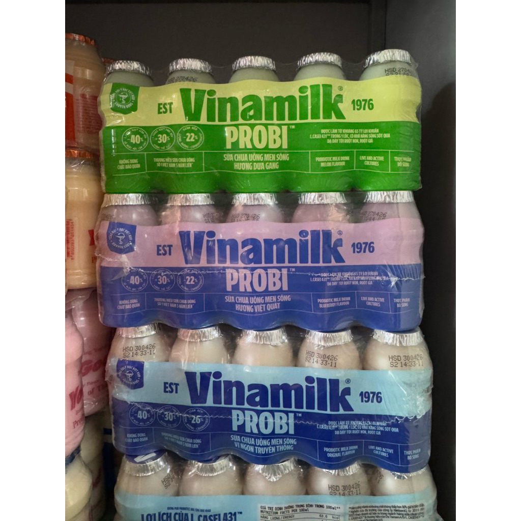 Sữa Chua Uống Probi Vinamilk 65ml 5 Chai – Nhiều Vị