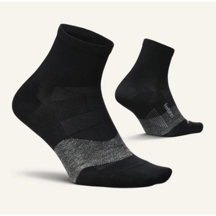 Tất chạy bộ Feetures Elite Ultra Light Quarter - Đen (Black)