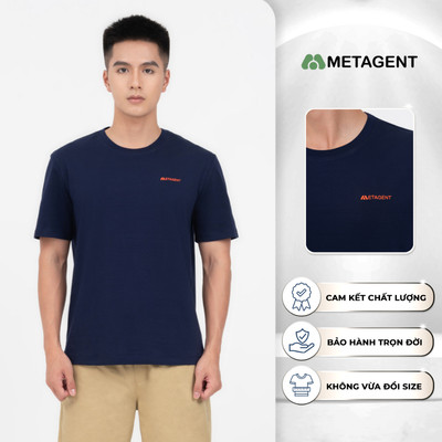 Áo thun nam trơn dáng Regular Metagent MS 57E3874