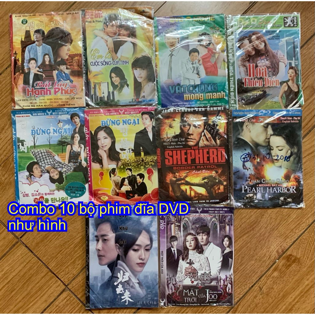 Combo 10 bộ đĩa DVD chủ đề phim dành cho anh em làm kênh review