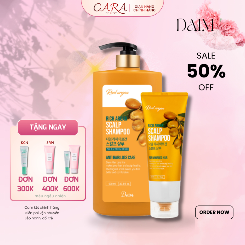[SALE 50%] Dầu Gội Đầu Chứa Dầu Argan DAIM RICH ARGAN SCALP SHAMPOO
