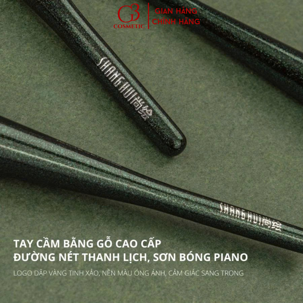 Bộ 12 cọ trang điểm SHANGHUI cọ cá nhân chất liệu lông cao cấp siêu mềm mịn bám phấn | BigBuy360 - bigbuy360.vn