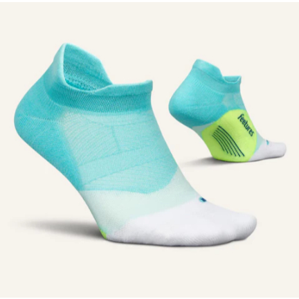 Tất chạy bộ Feetures Elite Light Cushion No Show Tab - Xanh (Aqua Surf)
