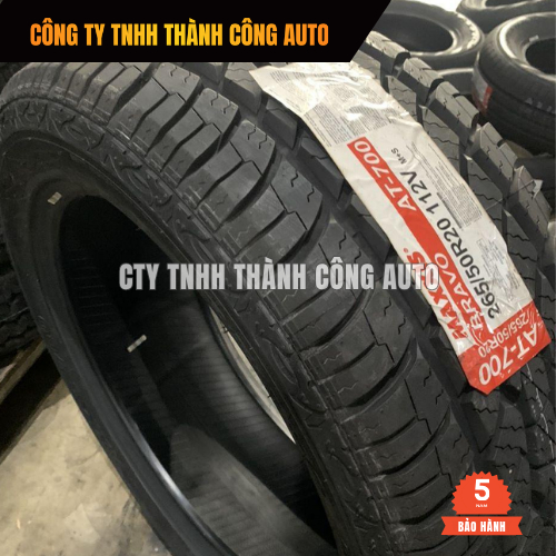Lốp 265/50R20 MAXXIS AT700 - Lốp theo xe Ford Everest Titanium, Everest 2.2 chính hãng
