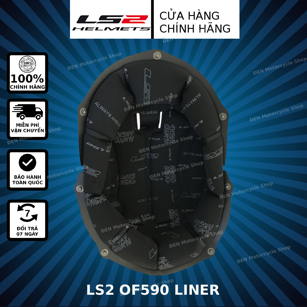 Đệm Lót Thay Thế Mũ LS2 OF590 Chính Hãng - (LS2 OF590 LINER)