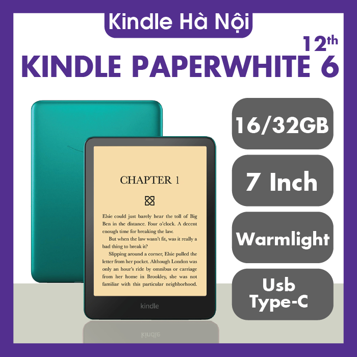 Máy đọc sách Kindle Paperwhite 6 + BAO DA/ỐP